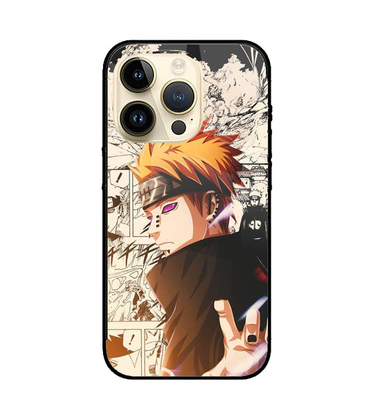 Pain Anime iPhone 15 Pro Glass Cover
