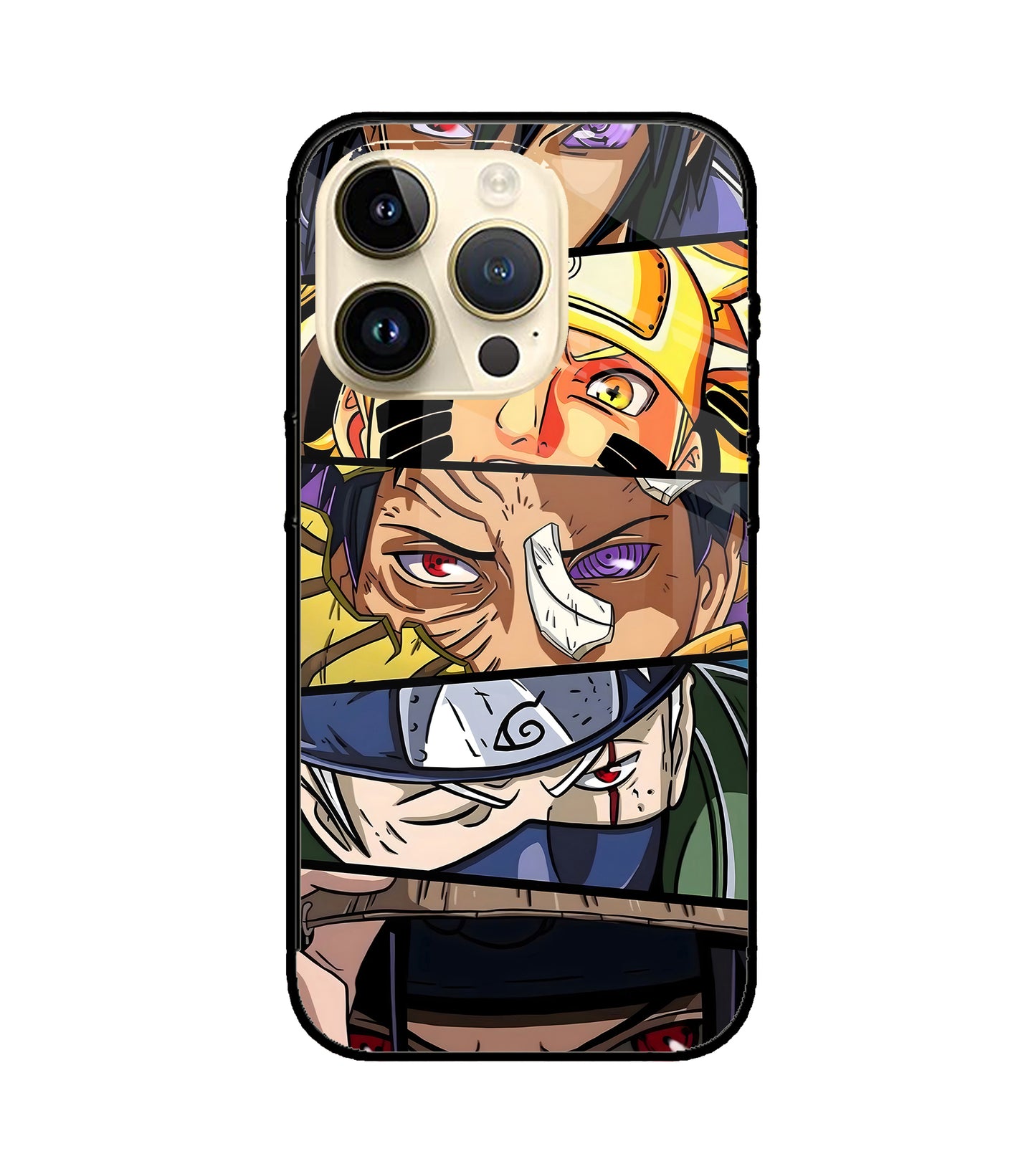 Naruto Character iPhone 15 Pro Glass Cover
