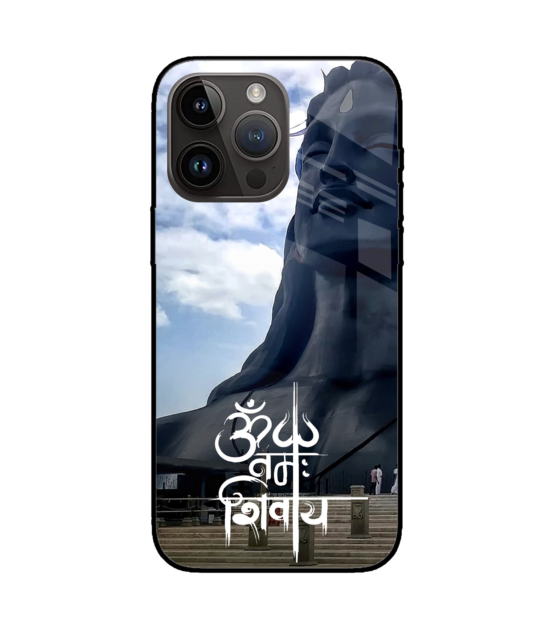 Om Namah Shivay iPhone 15 Pro Max Glass Cover