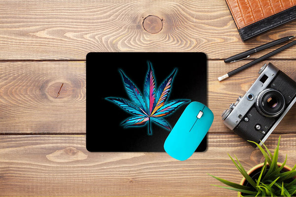 Weed Leaf Mouse Pad