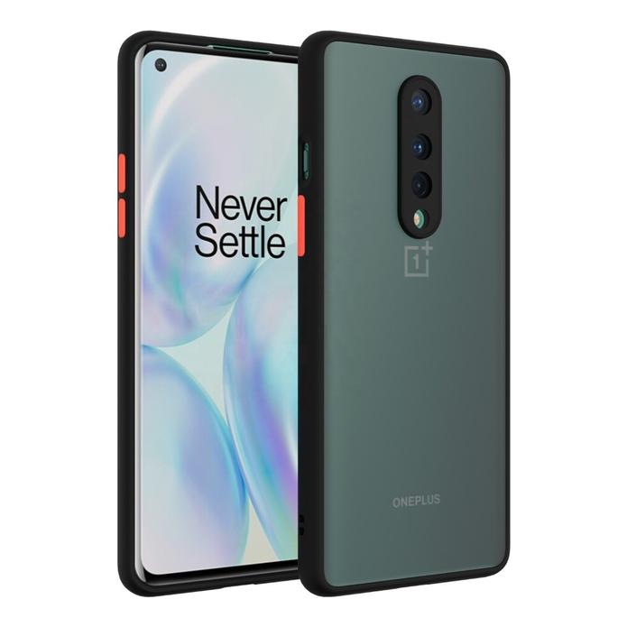 Smoke Silicone Oneplus 8 Back Cover