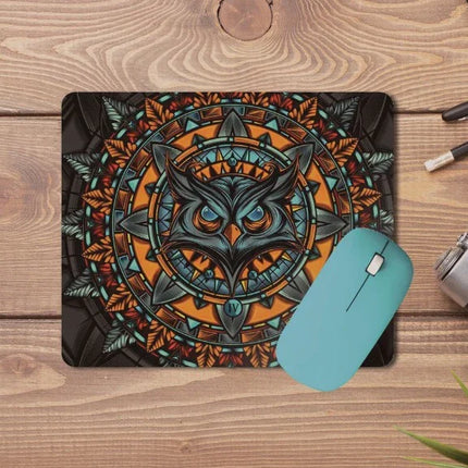 Angry Owl Mouse Pad