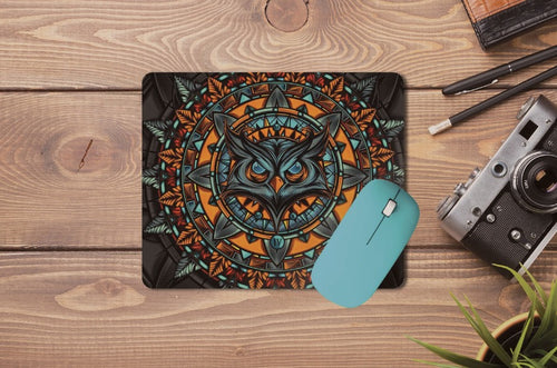 Angry Owl Mouse Pad