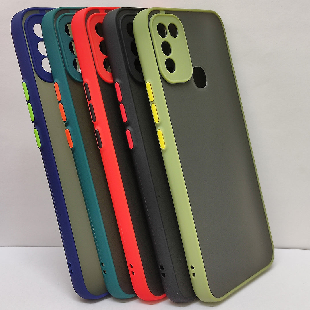 Smoke Silicone Infinix Hot 10 Play Back Cover