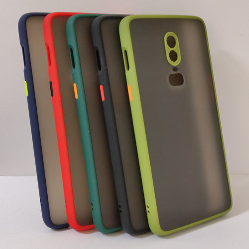 Smoke Silicone Oneplus 6 Back Cover
