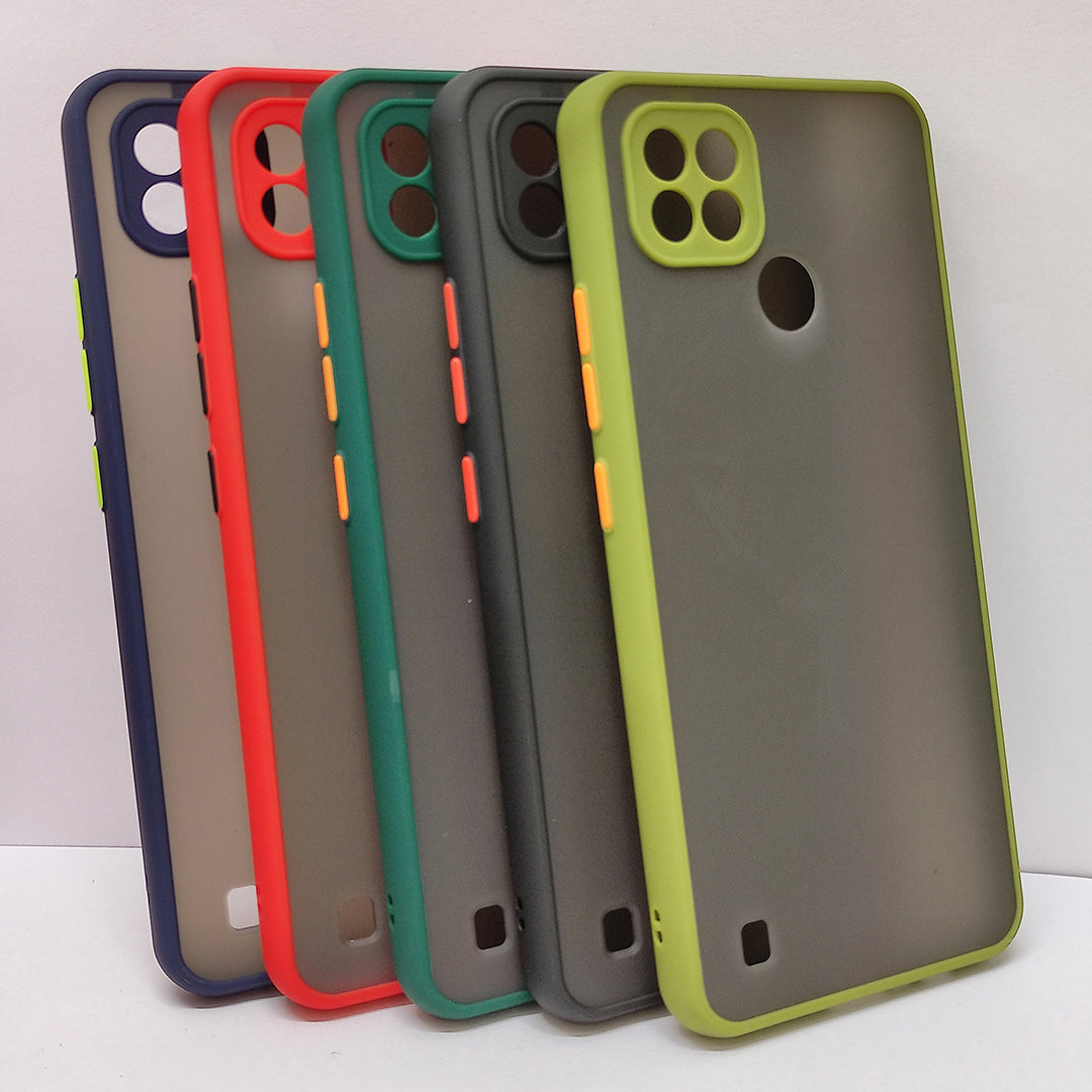 Smoke Silicone Realme C21 Back Cover