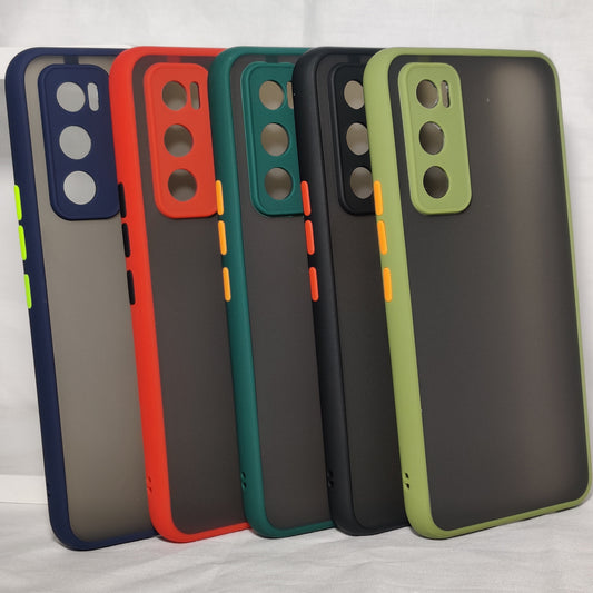 Smoke Silicone Vivo V20 SE Back Cover